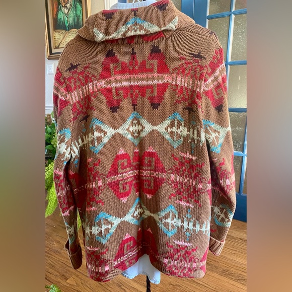 Ralph Lauren American Living Aztec Cardigan - Picture 2 of 3
